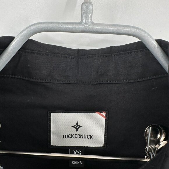 Tuckernuck Women's Black Callahan Shirt Dress Ruffle Hem Swing Style sz XS NWOT - Picture 3 of 7